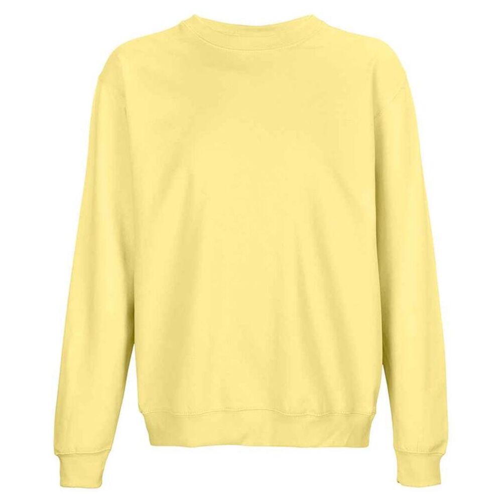 SOLS Unisex Adult Columbia Crew Neck Sweatshirt / Light Yellow